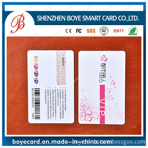 PVC Plastic VIP Barcode Signature Cr80 Card